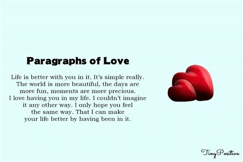 80 Inspiring Love Paragraphs for Her To Best Express Deep Love – Tiny ...