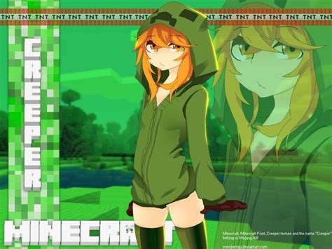 🔥 [70+] Minecraft Creeper Girl Wallpapers | WallpaperSafari