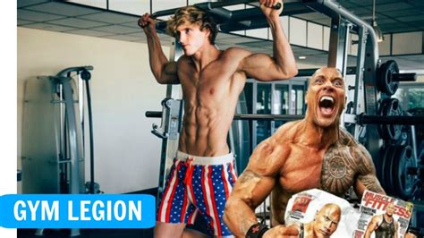 Dwayne Johnson & Logan Paul - Best Gym Moments (Workout Motivation ...