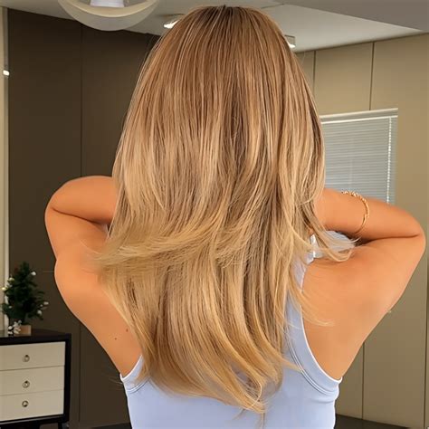 Long Curly Honey Blonde Synthetic Wig