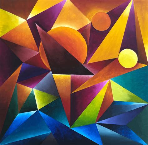 Wallart Acrylic Geometric Contemporary Home Decor Abstract Modern ...