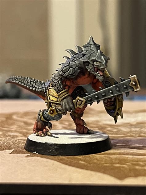 Testing out this color scheme for my Saurus Warriors : r/seraphon