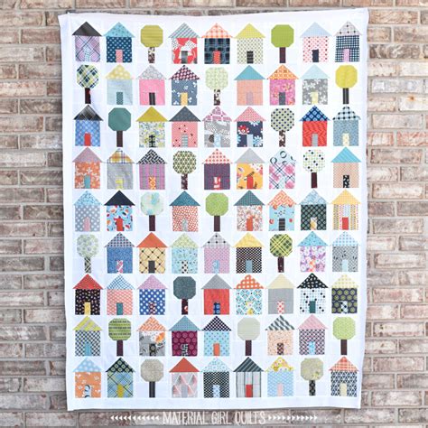 town quilt blocks  tutorial   charm squares material