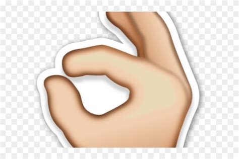 Hand Emoji Clipart Air Emoji Png - Ok American Sign Language ...