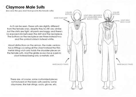 Claymore Male Suits by Awa303 on DeviantArt