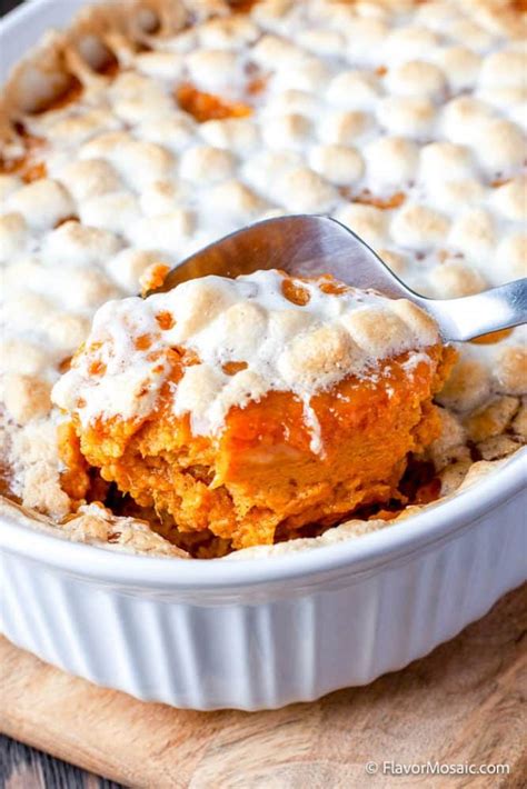 Sweet Potato Casserole with Marshmallows For Thanksgiving
