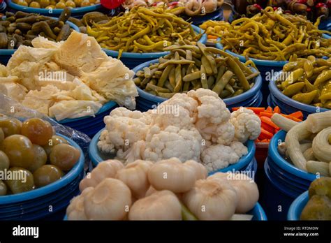 Mixed vegetable pickles Stock Photo - Alamy