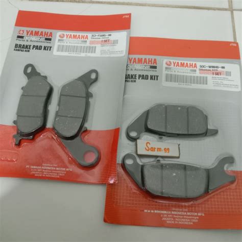 jual kampas rem depan belakang set yamaha   kualitas original