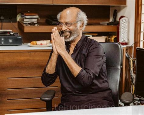 Superstar Rajinikanth at his home office - latest pics | Telugu Cinema