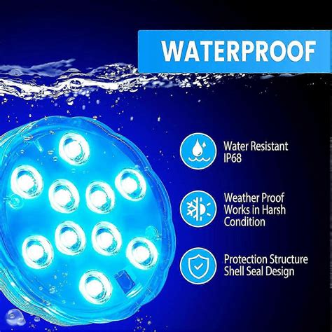 Bath Tub Lights Wireless, Battery Operated Waterproof Glow Light for