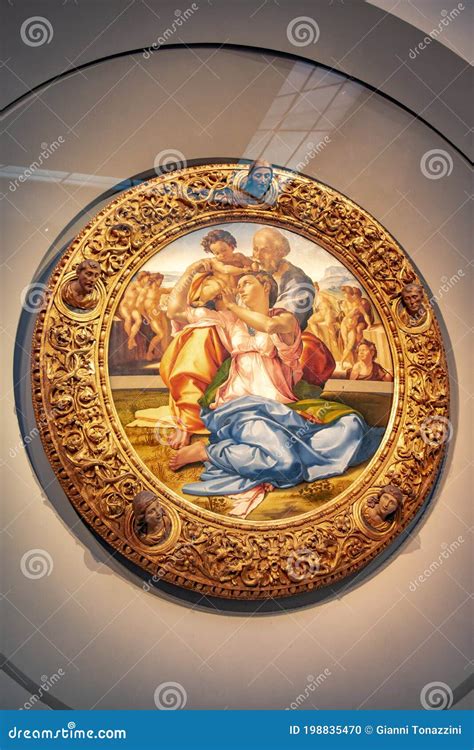 Holy Family Called `Tondo Doni` by Michelangelo Buonarroti at Uffizi ...