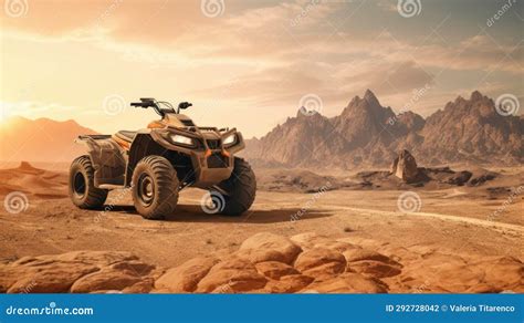 Off-road Adventure with ATV Rentals in the Wilderness. Desert Stock ...