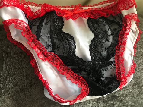 Men’s Lingerie Sissy Panties With Satin and Lace Details Size L - Etsy