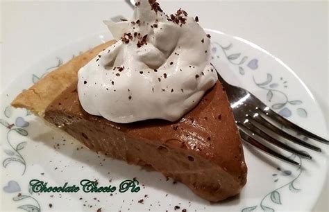 Creamy Chocolate Cheese Pie | Just A Pinch Recipes