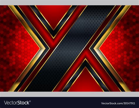 Luxury red gold and black combination background Vector Image