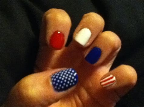 Red, white & blue nails | Nails, Hair and nails, Fashion nails