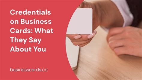 Credentials on Business Cards: What They Say About You - BusinessCards