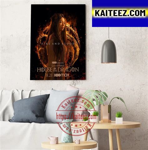 Mysaria House Of The Dragon ArtDecor Poster Canvas - Kaiteez