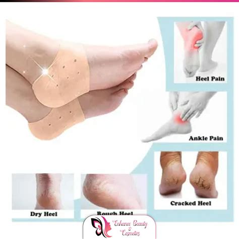 Silicon Half Heel Socks Anti Crack Heel Protector, Heel pads, Foot