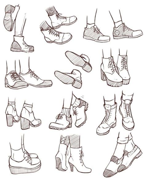 Shoes Drawing Reference and Sketches for Artists