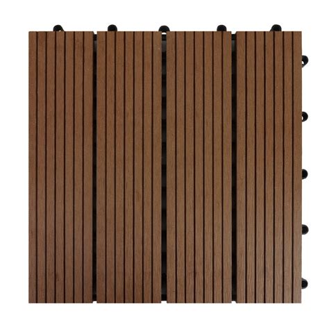piso modular gluck platz wpc deck  piezas light brown caja