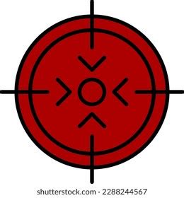 Crosshair Gun Sight Vector Icon Stock Vector (Royalty Free) 2288244567 ...