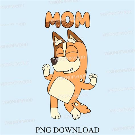 Bluey Mom Png Bluey Mom Instant Download Png Bluey PNG - Etsy UK