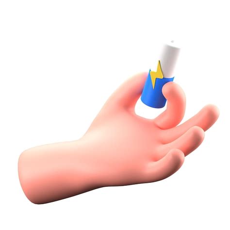 premium psd hand gesture hold battery device