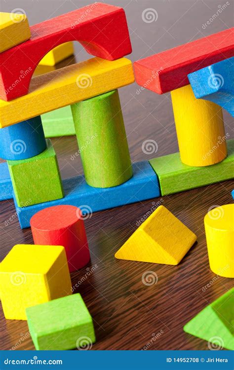 wooden toy blocks stock photo image  build play blue