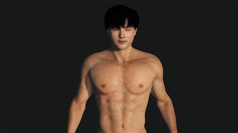 3D model AAA 3D ASIAN KOREAN MUSCULAR MAN - REALISTIC RIG GAME