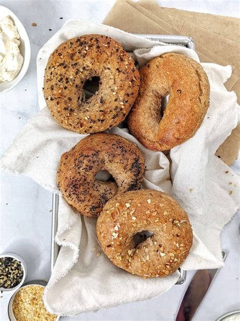 Quick & Easy 2 Ingredient Whole Wheat Bagels | Hayl's Kitchen