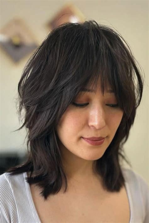 Shoulder Length Shag Haircut 20 Photos Medium Messy Shag Haircuts With
