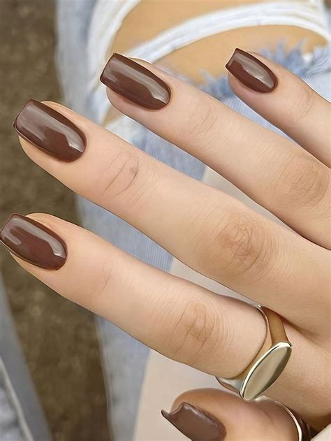 Unha Pintada De Marrom - Unhas decoradas de marrom: 25 inspirações sofisticadas e elegantes para ...