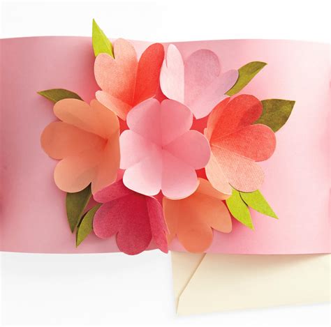 Pop Up Flower Card Template