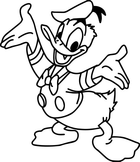 Donald Duck Coloring Pages - Donald Duck Printable Coloring Pages at GetDrawings | Free download