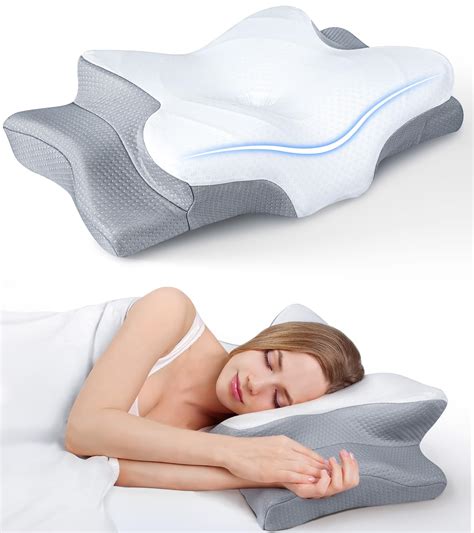 Ultra Pain Relief Cooling Pillow for Neck Support, Adjustable Cervical