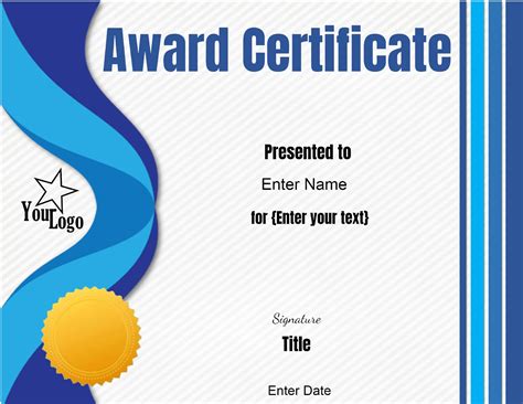 editable certificate template customize  print  home