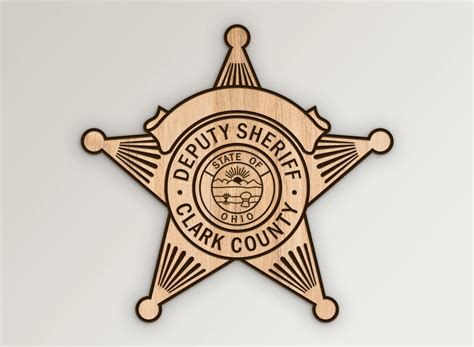 Clark County Ohio Deputy Sheriff Badge SVG Vector Files | Vector911