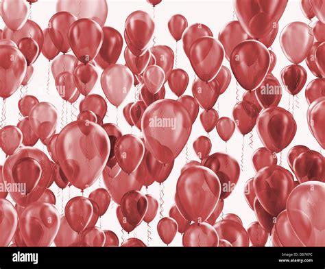 Red balloons celebration background Stock Photo - Alamy