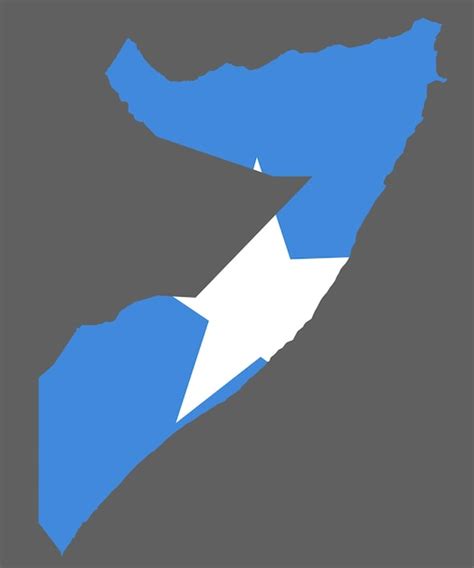 Premium Vector | Somalia map with flag african cartography