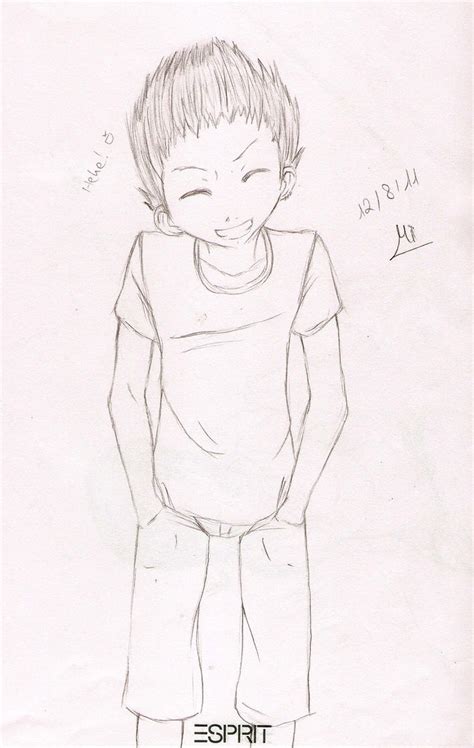 Grinning boy by Jellymii on DeviantArt