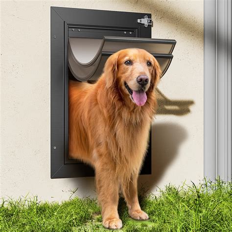 Amazon.com : Dog Door for Wall, All Aluminum Large Doggy Door Doggie
