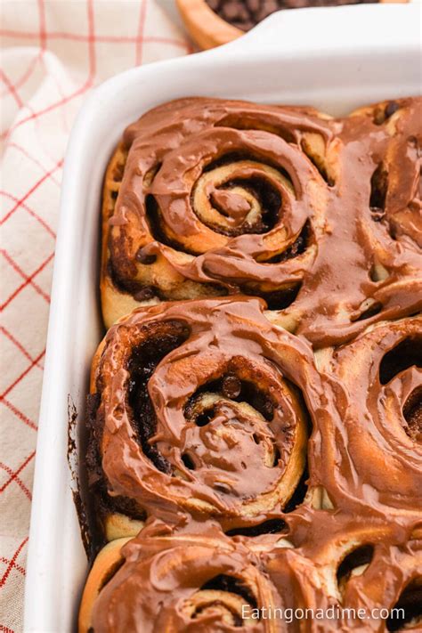 Chocolate Cinnamon Rolls - Eating on a Dime