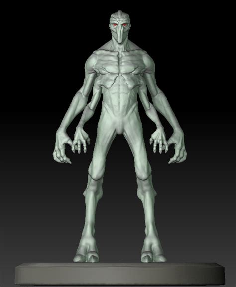 First try at "Alien" anatomy! (wip) — polycount