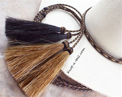 horsehair hat string cowboy hat stampede string chin strap black