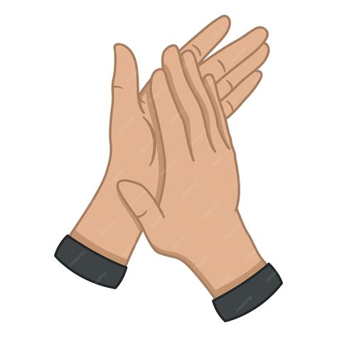 premium vector human hands clap