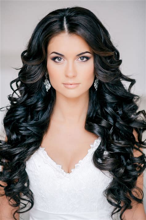 Curly Hair Down Wedding Hairstyles For Long Hair - Mardesa Sosegado