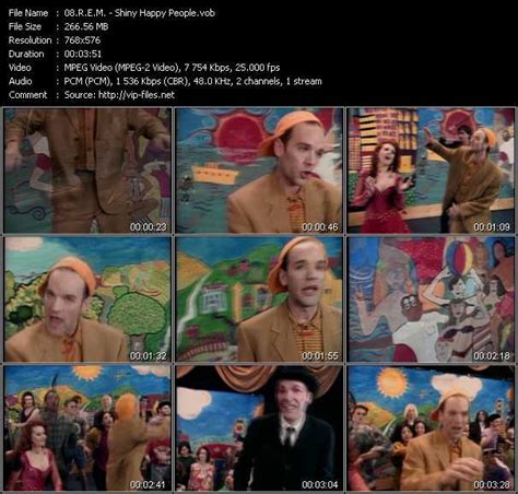 R.E.M. «Shiny Happy People» VOB File