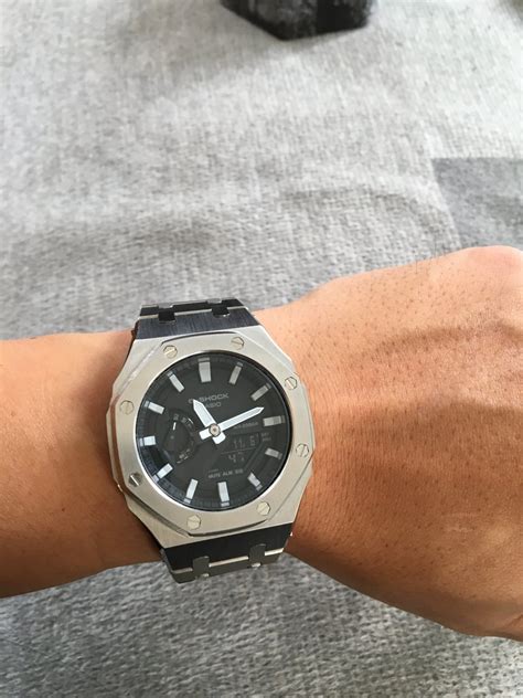 [Erledigt] - CASIO G-Shock GA-2100-1AER CASIOAK Metall-Mod