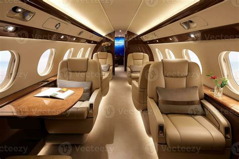 Luxury private jet interior. Generative AI 32427037 Stock Photo at Vecteezy